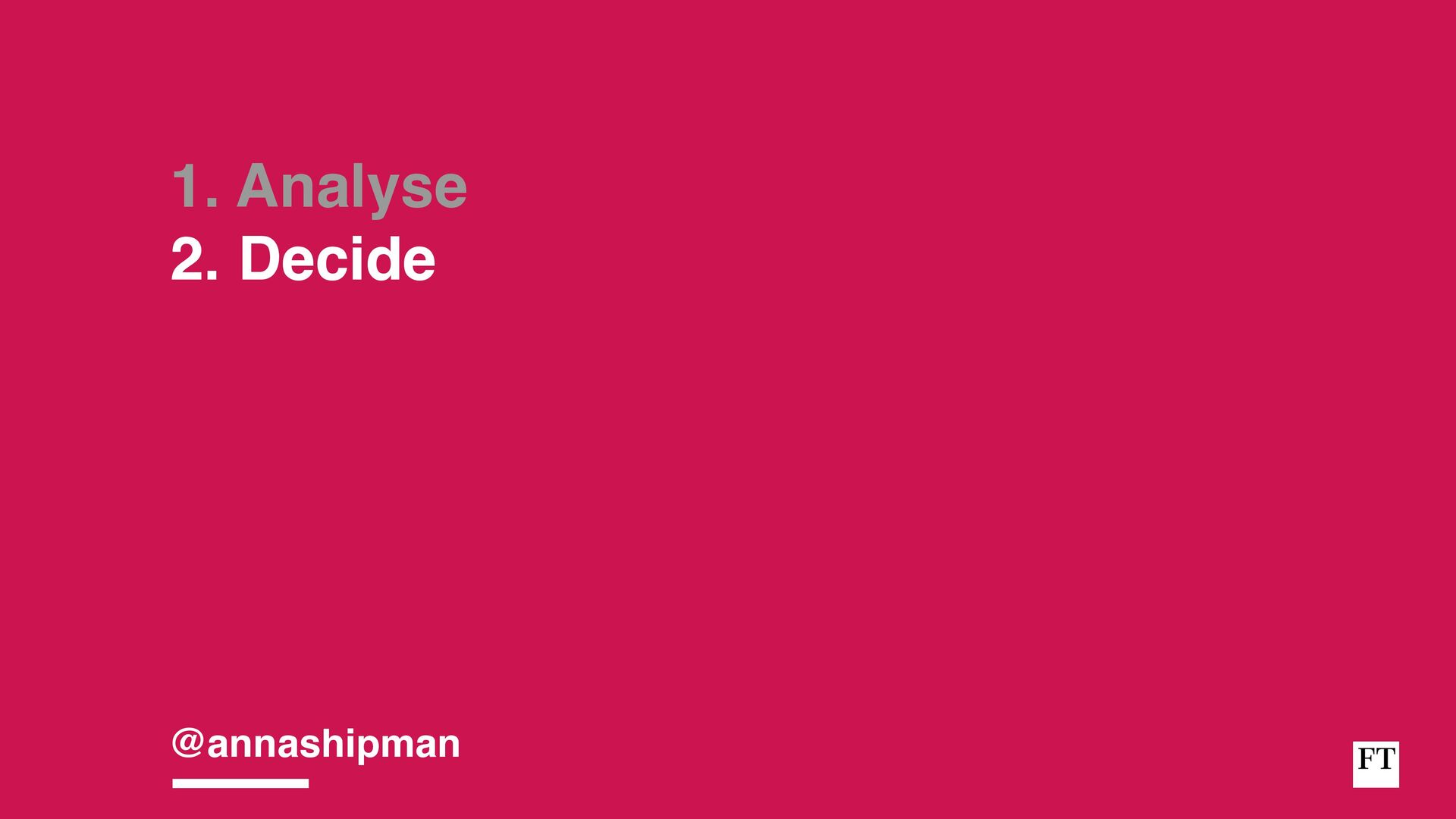Analysing, Deciding, Doing: How To Develop And Execute an Effective Strategy - slide 41