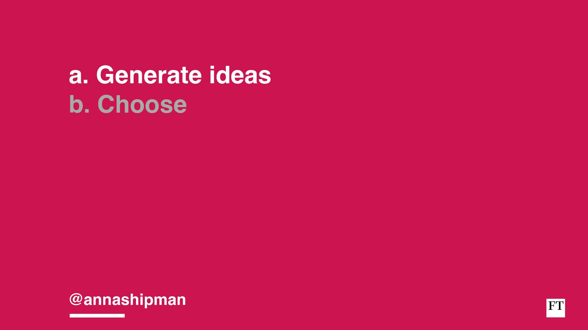 Analysing, Deciding, Doing: How To Develop And Execute an Effective Strategy - slide 42