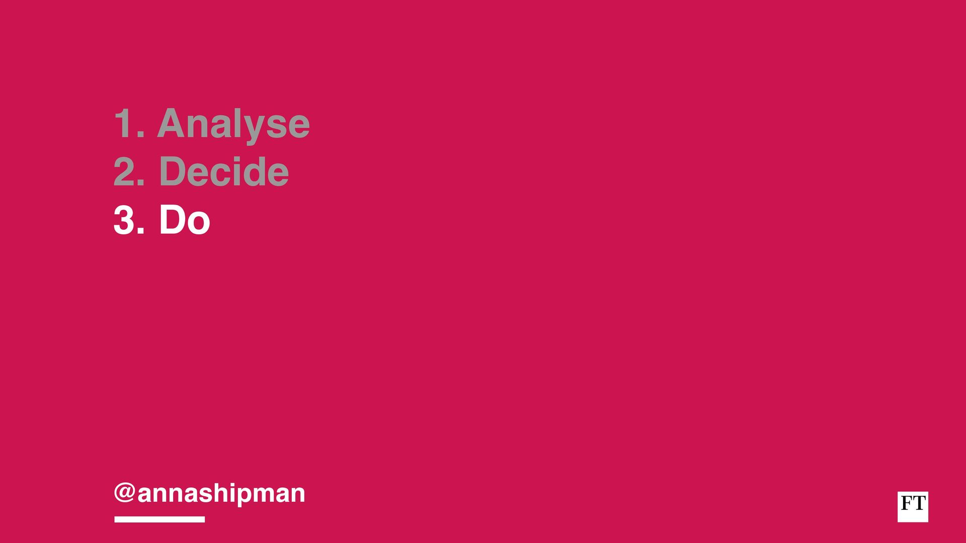 Analysing, Deciding, Doing: How To Develop And Execute an Effective Strategy - slide 59