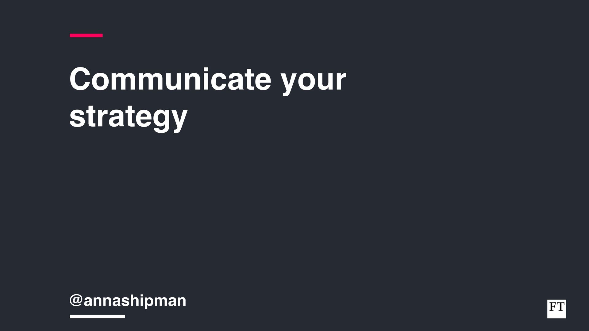 Analysing, Deciding, Doing: How To Develop And Execute an Effective Strategy - slide 66