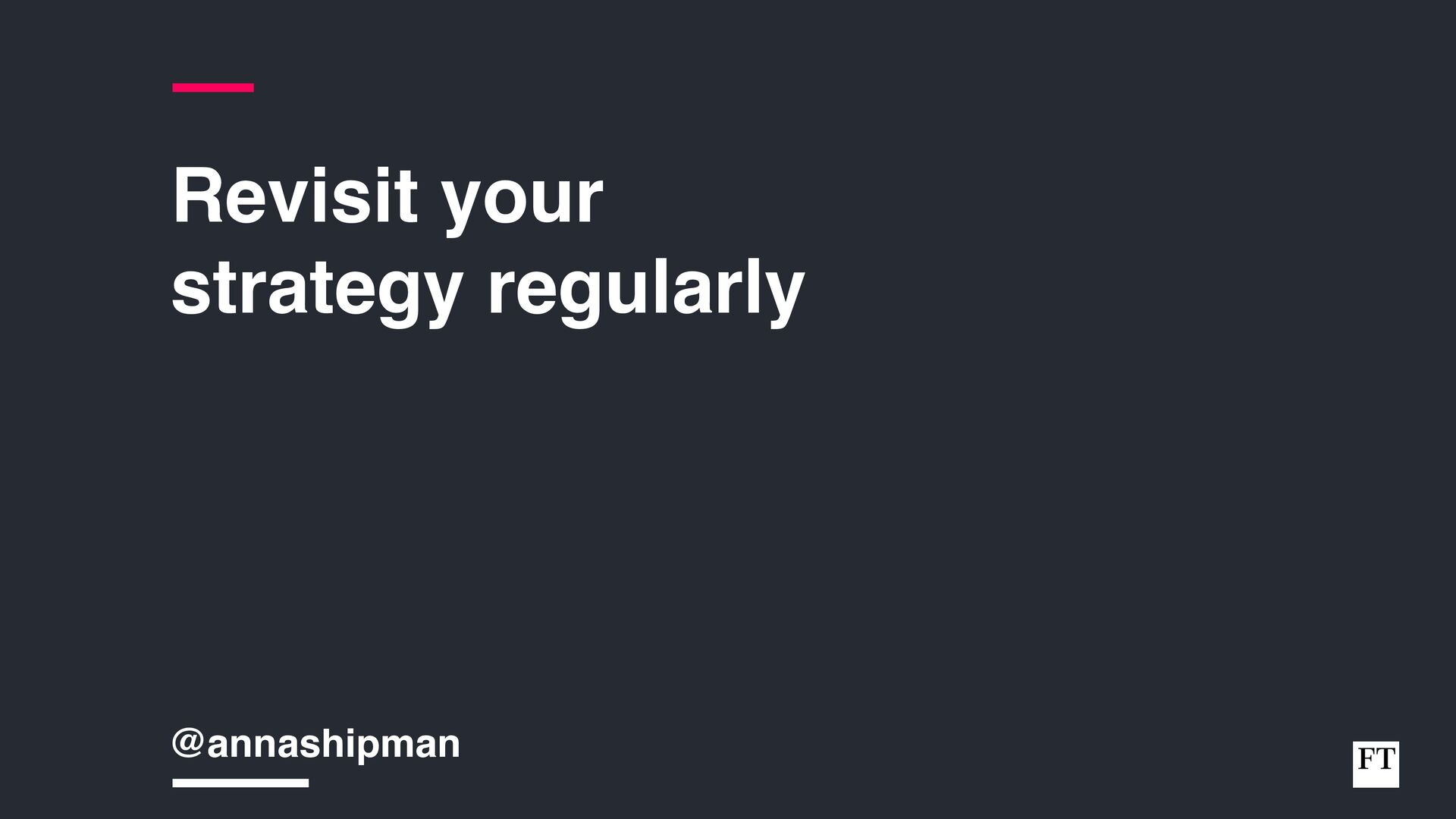 Analysing, Deciding, Doing: How To Develop And Execute an Effective Strategy - slide 79