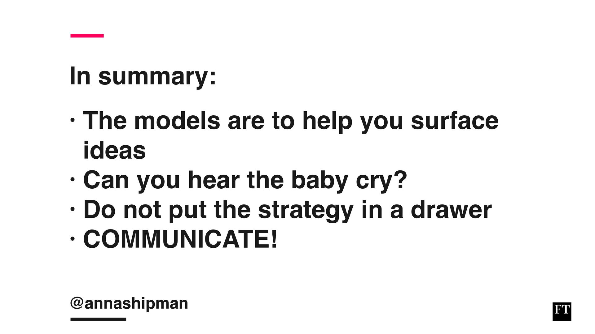 Analysing, Deciding, Doing: How To Develop And Execute an Effective Strategy - slide 81
