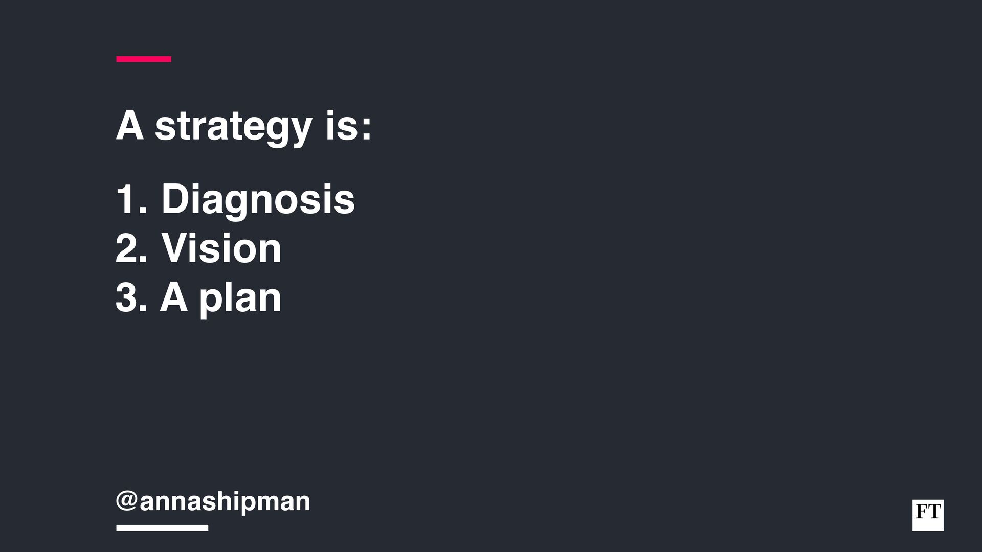 Analysing, Deciding, Doing: How To Develop And Execute an Effective Strategy - slide 9