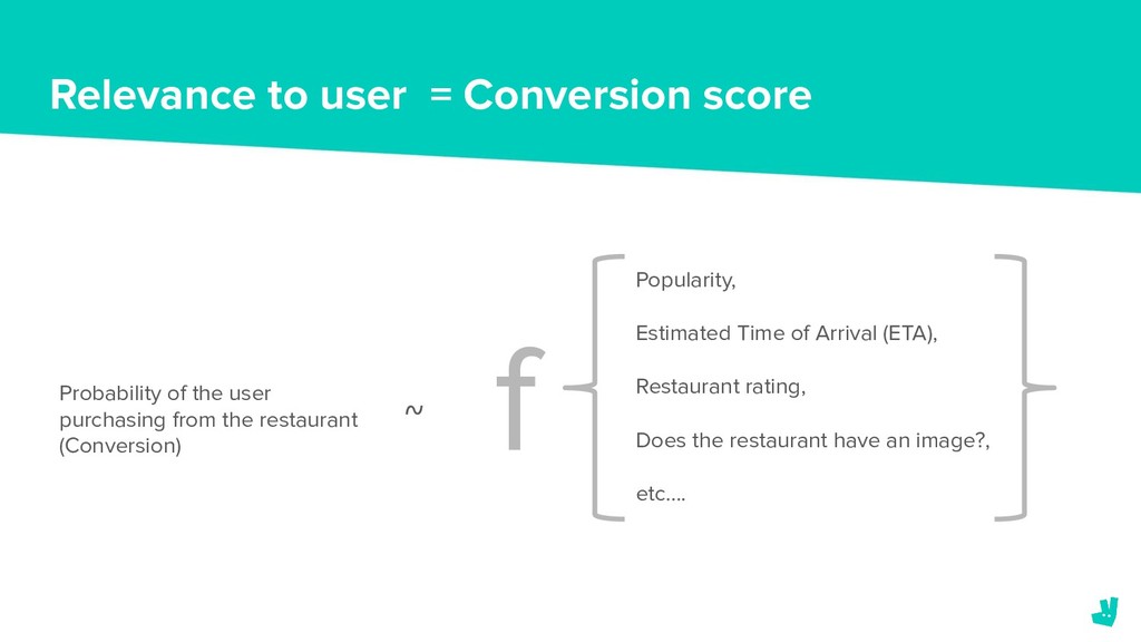 You Got Served: How Deliveroo Improved the Ranking of Restaurants - slide 12