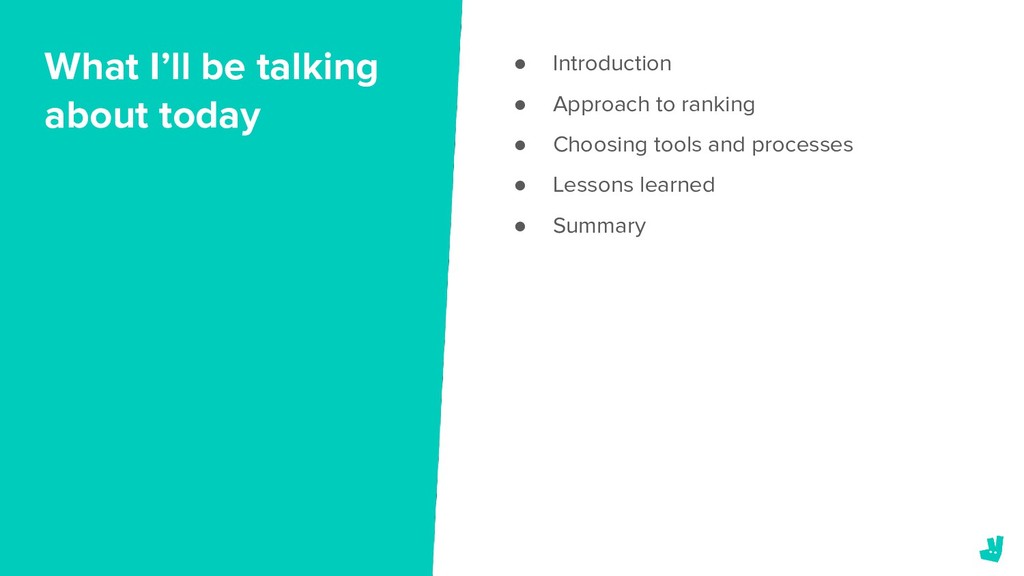 You Got Served: How Deliveroo Improved the Ranking of Restaurants - slide 2