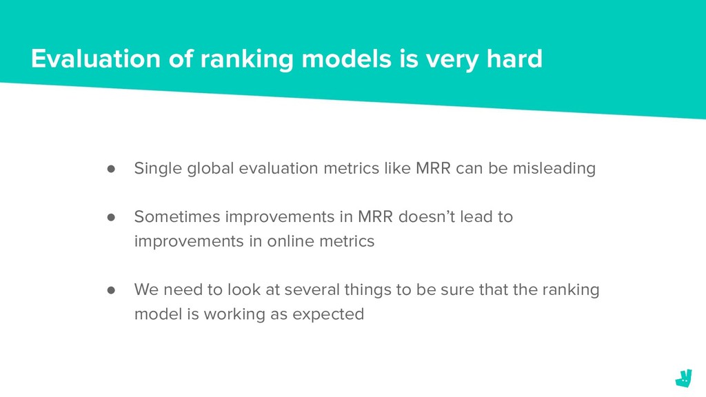 You Got Served: How Deliveroo Improved the Ranking of Restaurants - slide 30