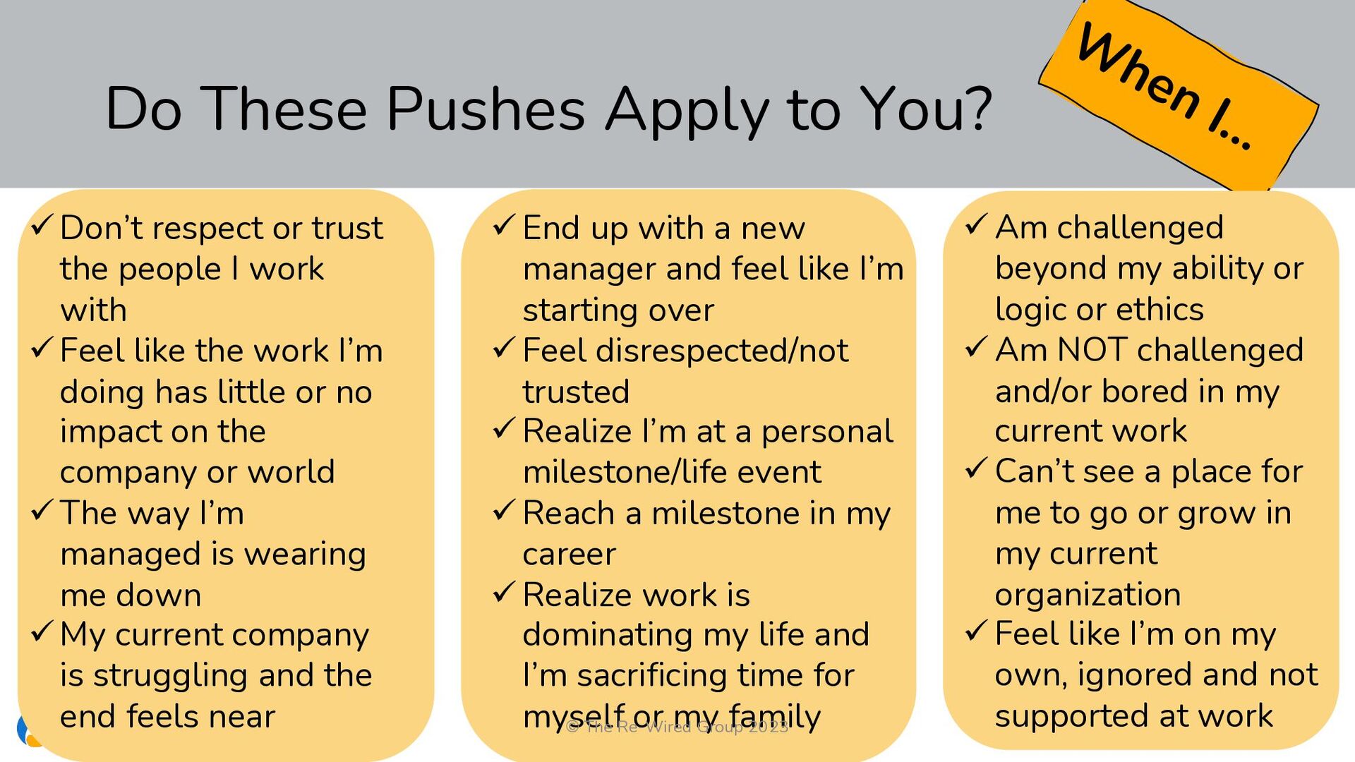 Should I Stay or Should I Go: The New Rules For Managing Your Career And Making Progress - slide 14